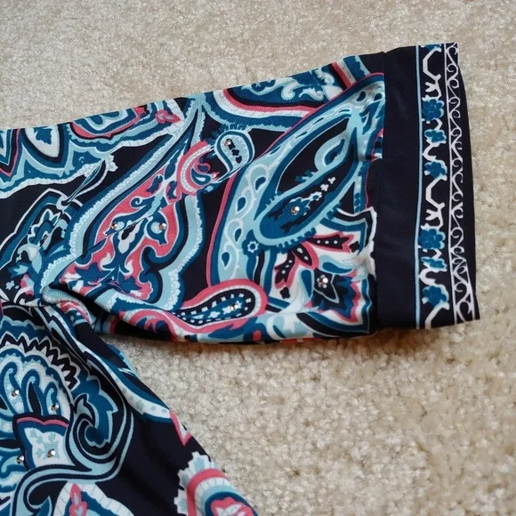 NWOT INC International concepts paisley tunic - Picture 4 of 5